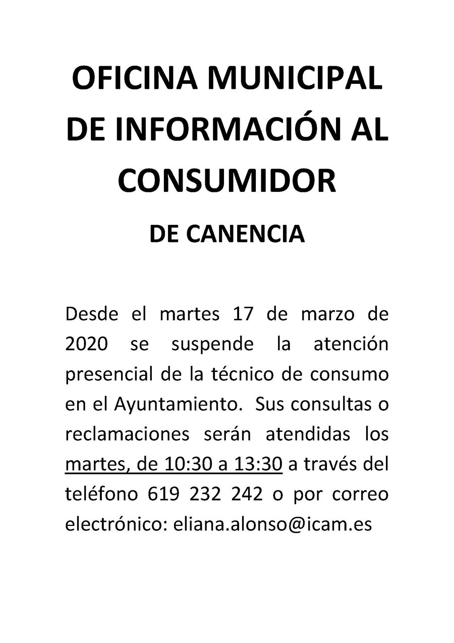 OFICINA MUNICIPAL DE INFORMACIÓN AL CONSUMIDOR