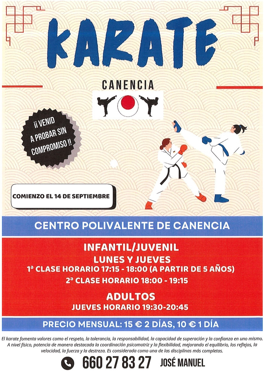 Karate 2026 27 Canencia