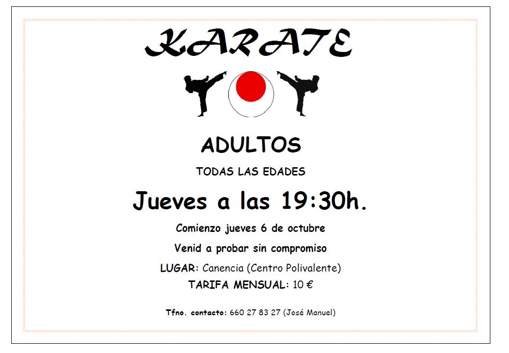 Karate adultos Temporada 22 23