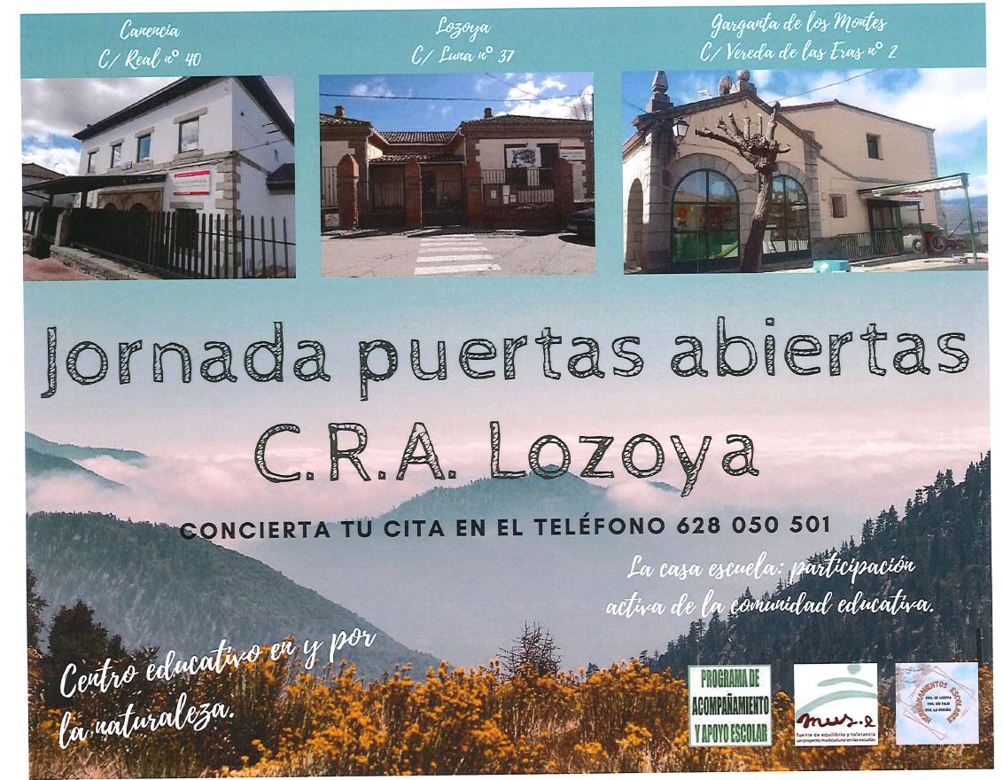 CRA Lozoya jornada puertas abiertas 2022