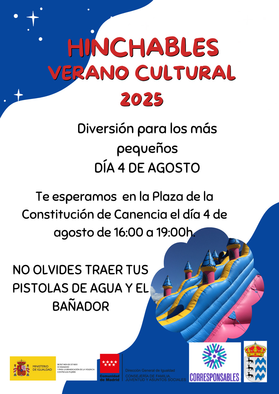 HINCHABLES VERANO CULTURAL