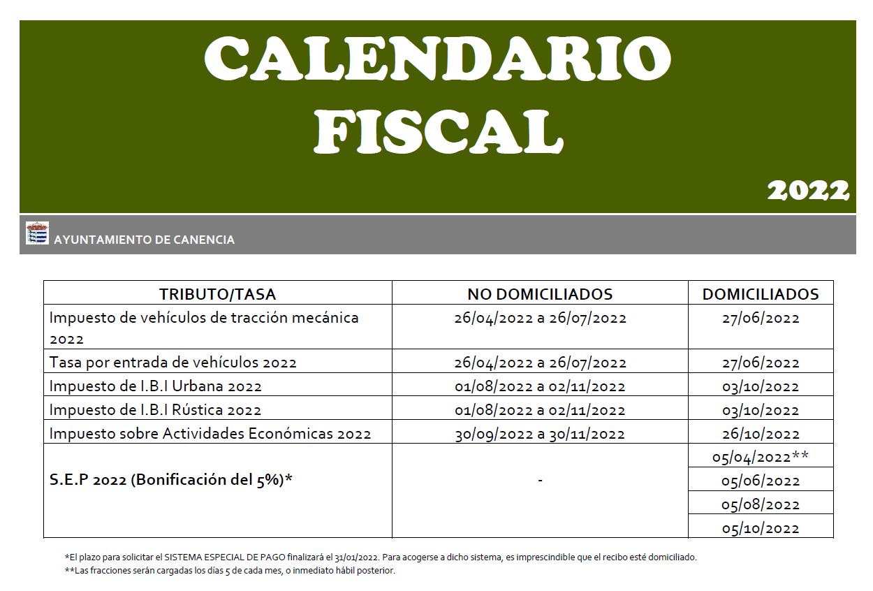 calendario fiscal 2021